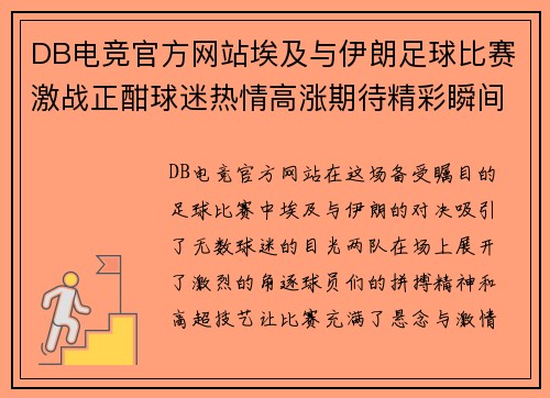 DB电竞官方网站埃及与伊朗足球比赛激战正酣球迷热情高涨期待精彩瞬间